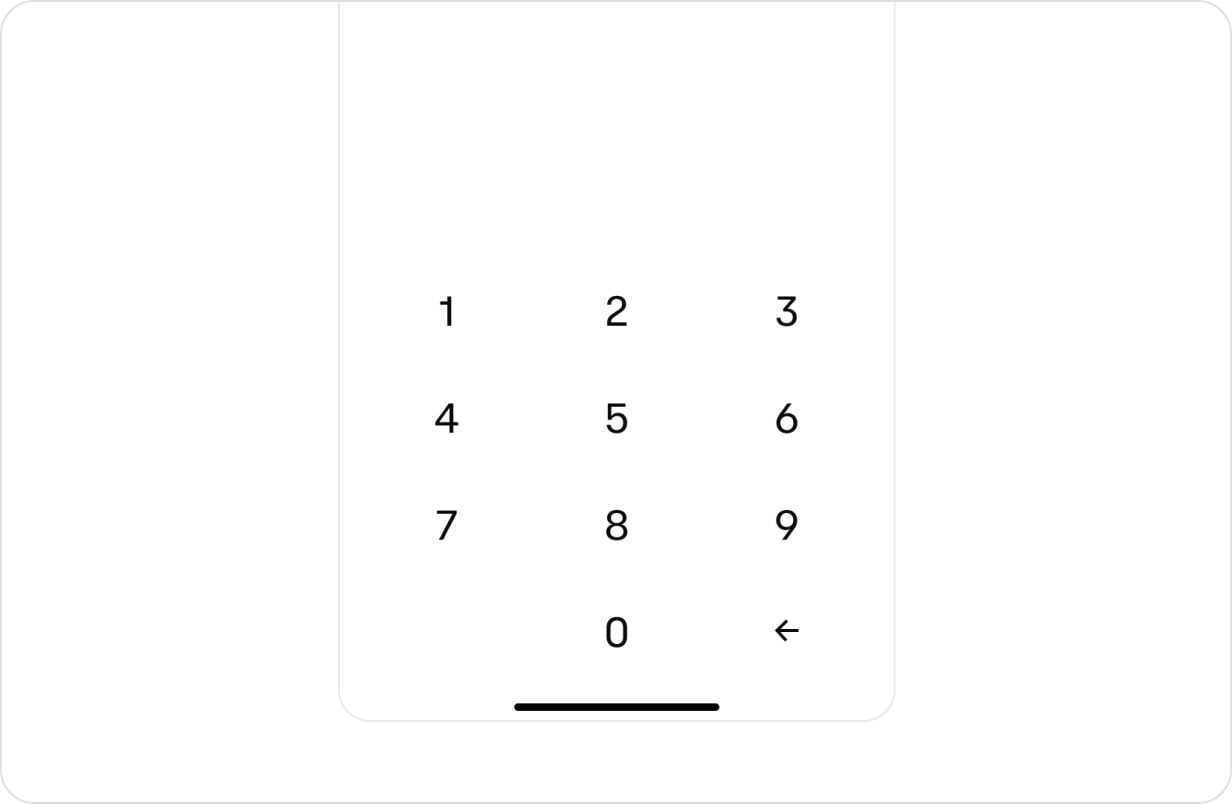 Pin Numpad