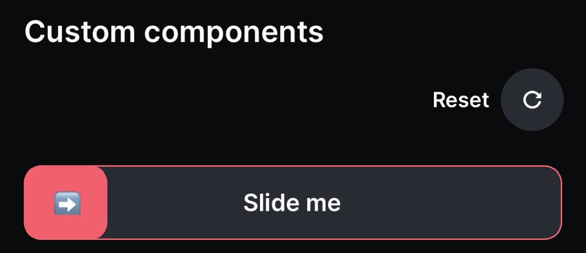 Custom background and handle components